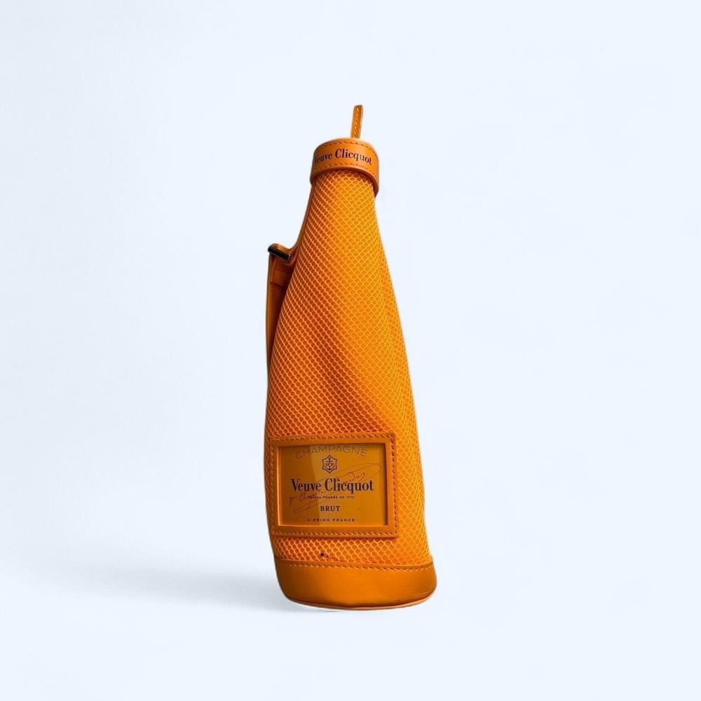 Veuve Clicquot Champagne Bottle Shaped Insulated Cooler Bag Orange 750ml